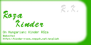 roza kinder business card